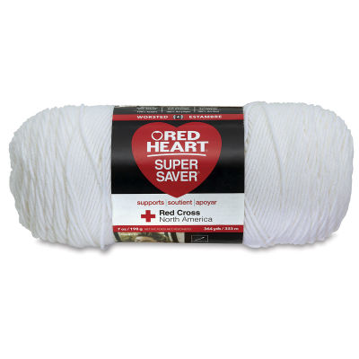 Red Heart Super Saver Yarn-White