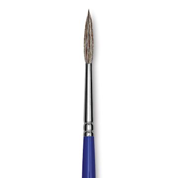 Open in modal - Blick Scholastic Ox Hair Brush - Script, Short Handle, Size 4 close up