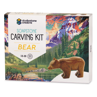 StudioStone Creative Soapstone Bear Carving Kit