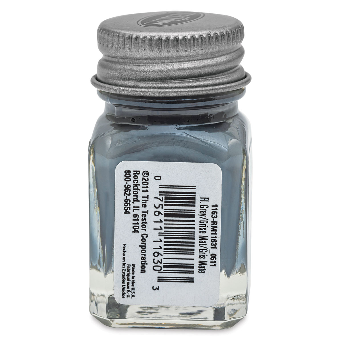 Testors Enamel Paint - Silver, 1/4 oz bottle