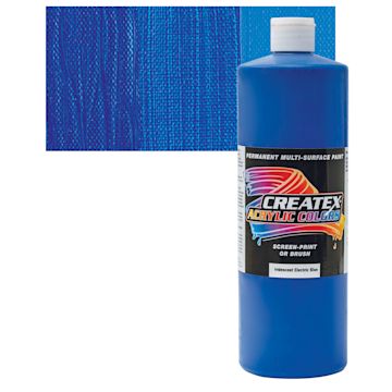 Open in modal - Createx Acrylic - Iridescent Electric Blue, Quart and swatch
