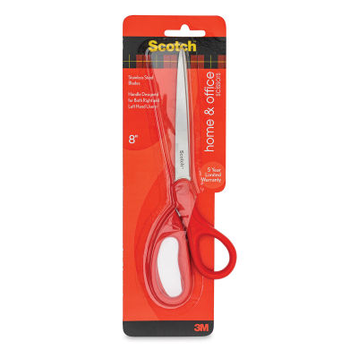 Scotch Home & Office Scissors, 8", In Package