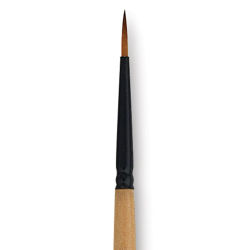 Dynasty Black Gold Brush - Round, Short Handle, Size 1