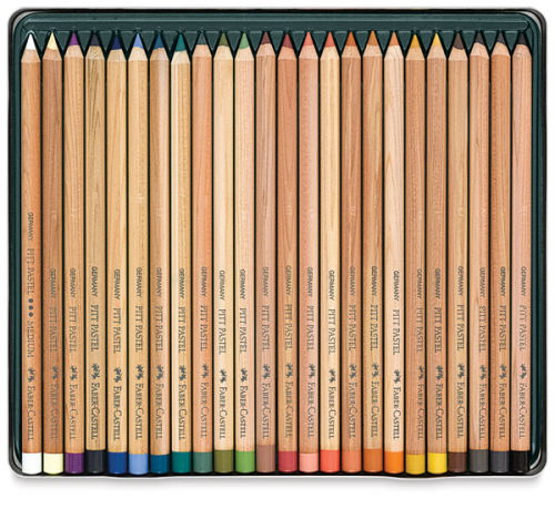 Tinted Charcoal Pencil 24-Color Assortment & Display