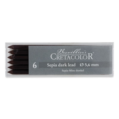 Cretacolor Leads - Sepia Dark, Box of 6
