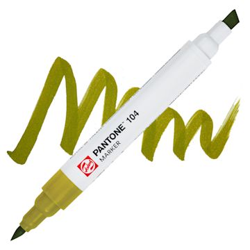 Open in modal - Pantone Dual Tip Marker - 104, swatch and marker