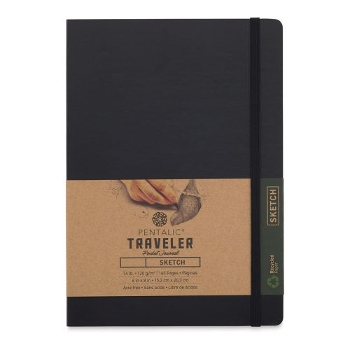 Pentalic Recycled Traveler Sketchbooks, Gold