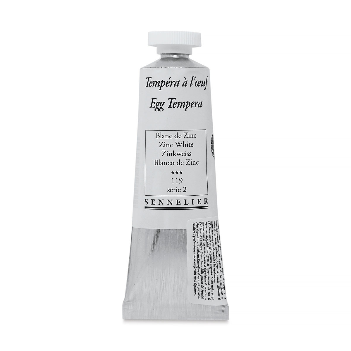 Sennelier Artists Egg Tempera- Zinc White, 34 ml tube