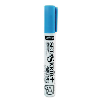 Pebeo Setaskrib Marker - Fluorescent Blue, Marker