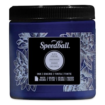 Open in modal - Speedball Water-Soluble Block Printing Ink - Process Cyan, 8 oz