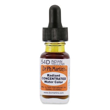 Open in modal - Dr. Ph. Martin's Radiant Concentrated Individual Watercolor - 1/2 oz, Indian Yellow