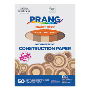 Prang Shades of Me Construction Paper - 12" x 18", 50 Sheets