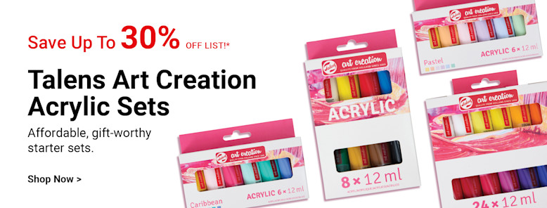 Save up to 30% off list. Talens Art Creation Acrylic Sets. Affordable, gift-worthy starter sets. Shop now.
