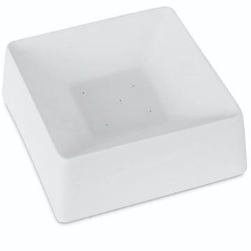 Open in modal - Fuseworks Glass Slump Molds - Flat Sided Square Mold shown at angle
