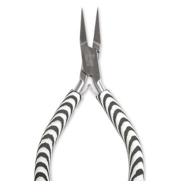 BeadSmith® Zebra Bent Chain Nose Pliers