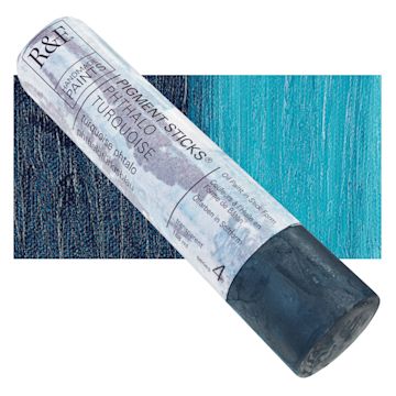 Open in modal - R&F Pigment Stick - Phthalo Turquoise, 188 ml stick and swatch