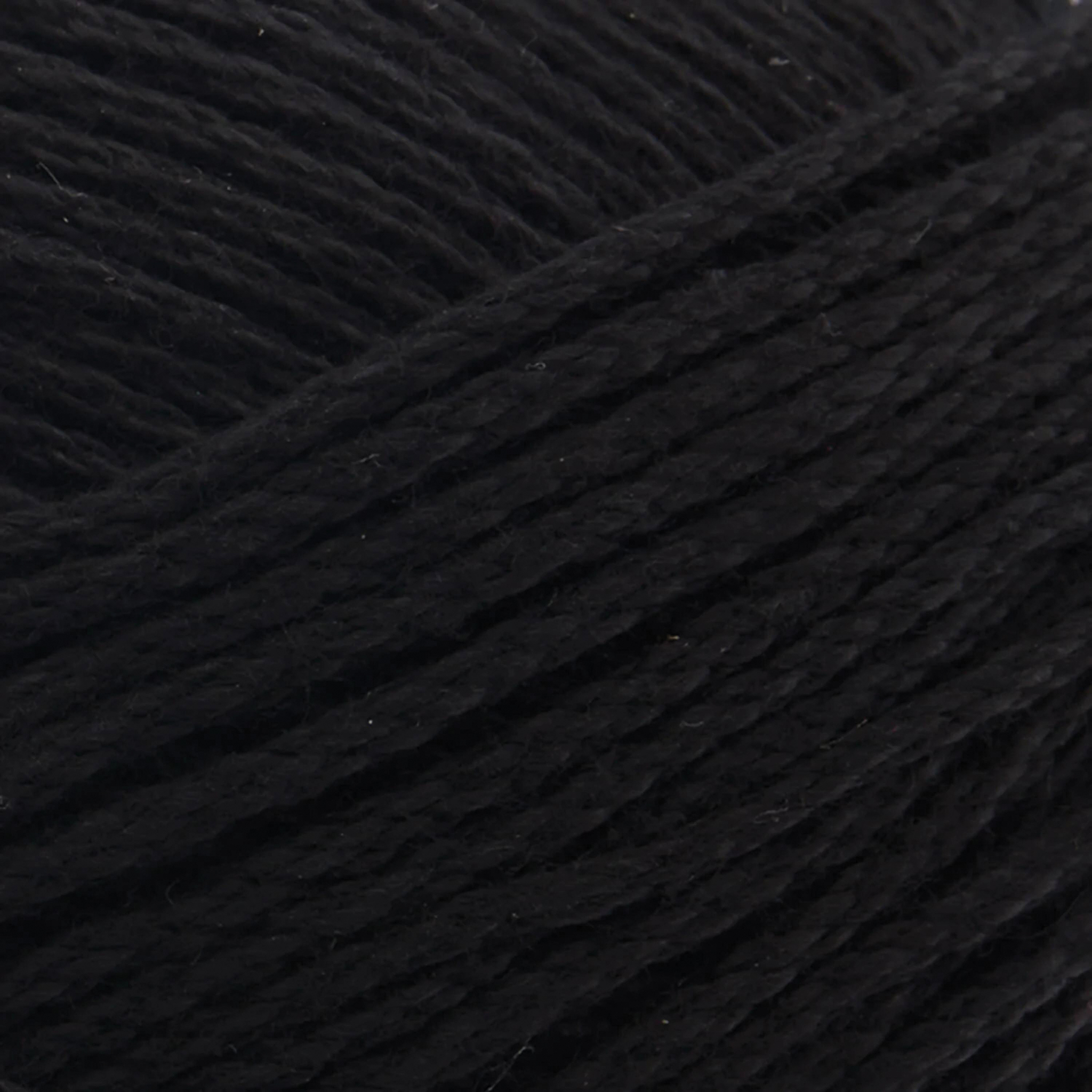 Lion Brand 24/7 Cotton Yarn - Black