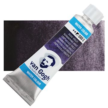 Open in modal - Van Gogh Watercolor - Dusk Violet, 10 ml tube and swatch