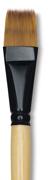 Open in modal - Dynasty Black Gold Brush - Tooth, Short Handle, Size 3/4"