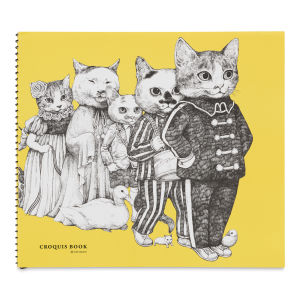 Holbein Yuko Higuchi Cats on Parade Sketchbook - 8-3/4" x 10" (front cover)