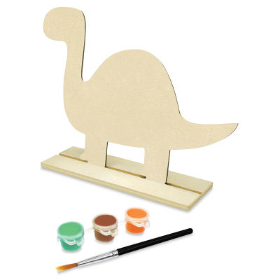 Krafty Kids Wood Décor Stand Painting Kit - Dinosaur
