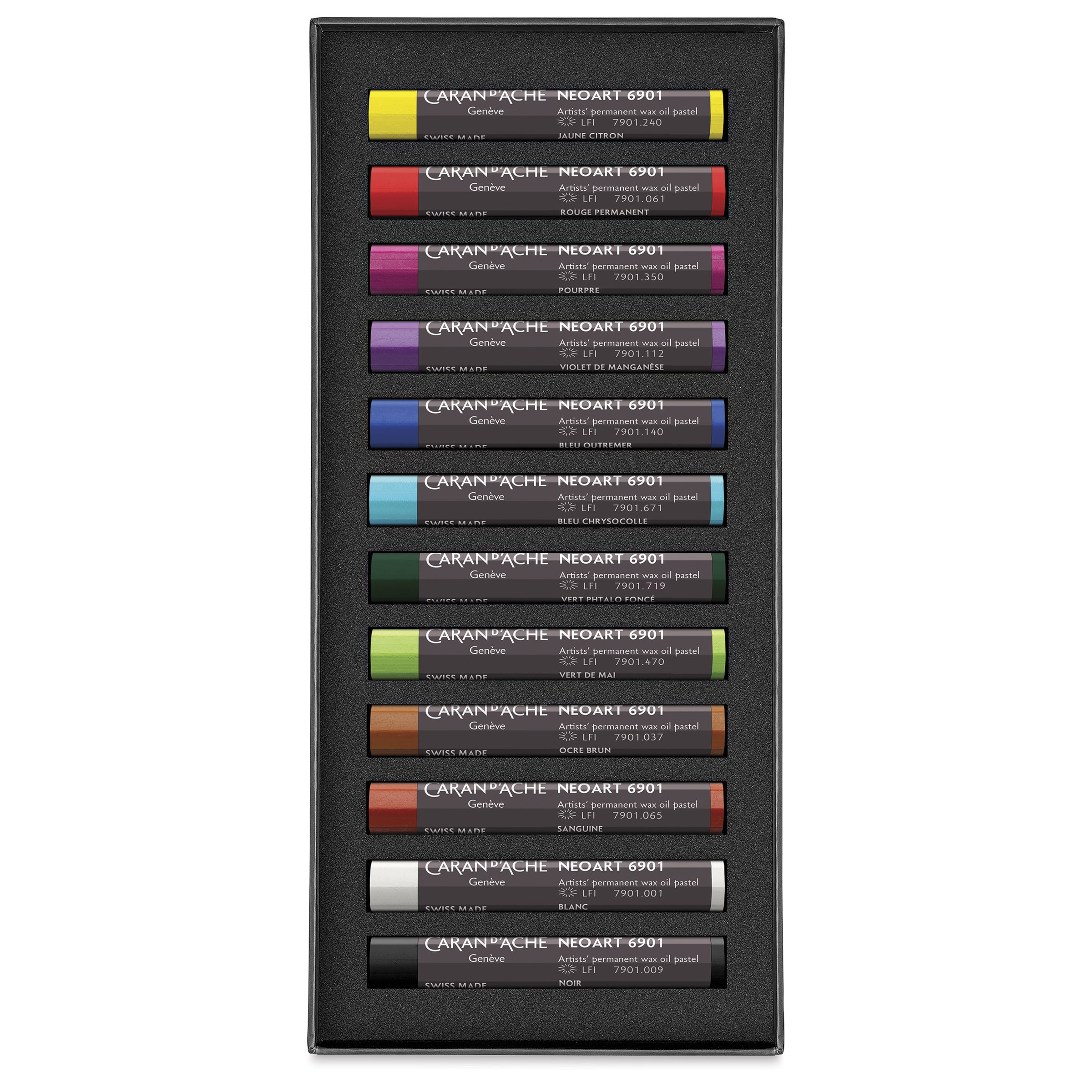 Caran d'Ache Neoart 6901 Pastels - Set of 12, Assorted Colors