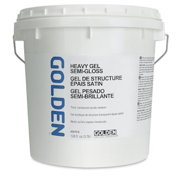 Open in modal - Golden Heavy Acrylic Gel Medium - Semi-Gloss, 128 oz tub