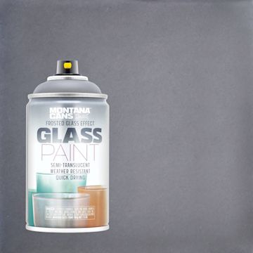 Open in modal - Montana Glass Spray Paint - Black (Spray can with swatch)
