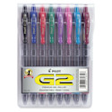 Pilot G2 Gel Pen Set - Assorted Colors, 1.0 mm, Bold, Set of 8