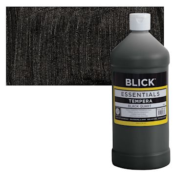 Open in modal - Blick Essentials Tempera - Black, Quart and swatch