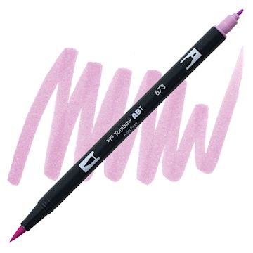 Open in modal - Tombow Dual Brush Pen - Purple Orchid pen and swatch