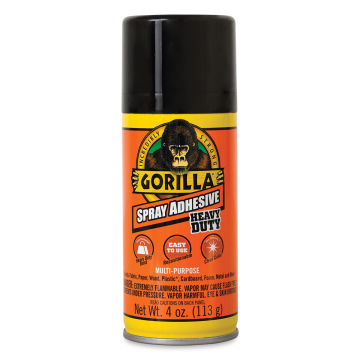 Gorilla Spray Adhesive - Front view of 4 oz can
