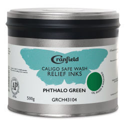 Cranfield Caligo Safe Wash Relief Ink - Phthalo Green, 500 g