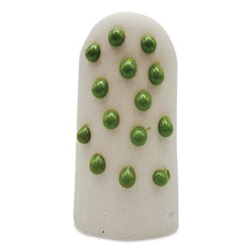 Open in modal - Ritual Glaze Melt Gloop Glaze - Slime Green - finished example, dots