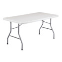 National Public Seating Corp. Folding Table - Rectangular, 30" x 60", Light Grey Top