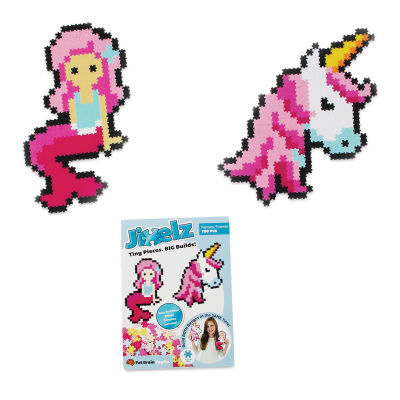Jixelz - Package with finished Mermaid and Unicorn

