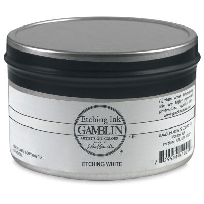 Gamblin Etching Ink - Etching White, 1 lb