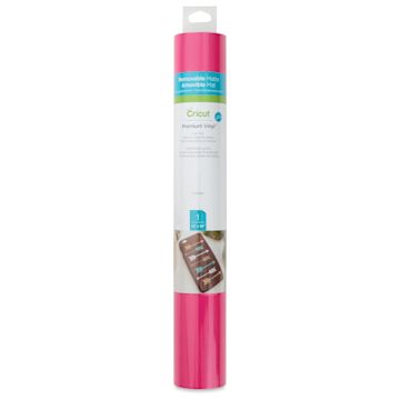 Open in modal - Cricut Removable Premium Vinyl - Fuchsia, 12" x 48", front of the packaging
