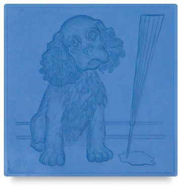 Open in modal - Metal Smith Molds - Top view of Cocker Spaniel Mold