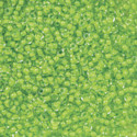 John Bead Terra Intensive Lining Czech Glass Seed Beads - 11/0, Light Green, 23 g