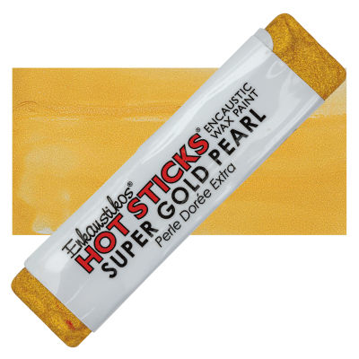 Enkaustikos Hot sticks Encaustic Wax Paint - Super Gold Pearl, 13 ml stick