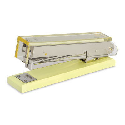 Kate Spade New York Colorblock Acrylic Desk Accessories - Stapler, Yellow (Angled view)