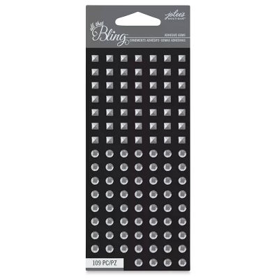 Jolee's Boutique All That Bling Mini Adhesive Studs - Silver