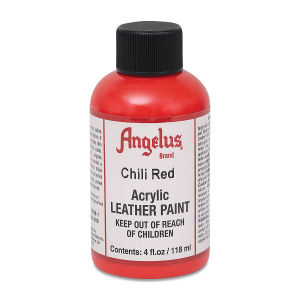 Angelus Leather Paint - Chili Red, 4 oz