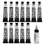 Golden Open Acrylics - Set of 12, Mixing Colors with Thinner, 22 ml