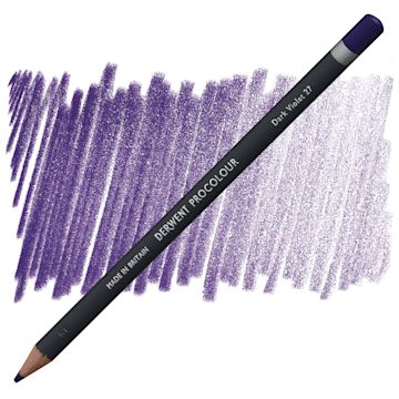 Open in modal - Derwent ProColour Colored Pencil - Dark Violet pencil and swatch