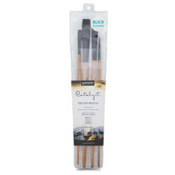 Blick Exclusive! Princeton Catalyst Polytip Bristle Brushes - Long Handle, Set of 4 (Shown in packaging)