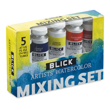 Blick Artists' Watercolors - Mixing Set, Set of 5 colors, 14 ml, Tubes (In packaging)