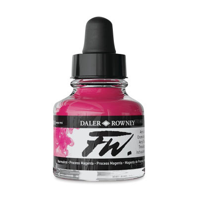 Daler-Rowney FW Acrylic Water-Resistant Artists Ink - 1 oz, Process Magenta