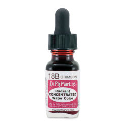 Dr. Ph. Martin's Radiant Concentrated Individual Watercolor - 1/2 oz, Crimson
